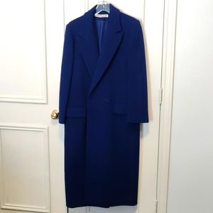 Women's Larry Levine Royal Blue Large Pea Coat